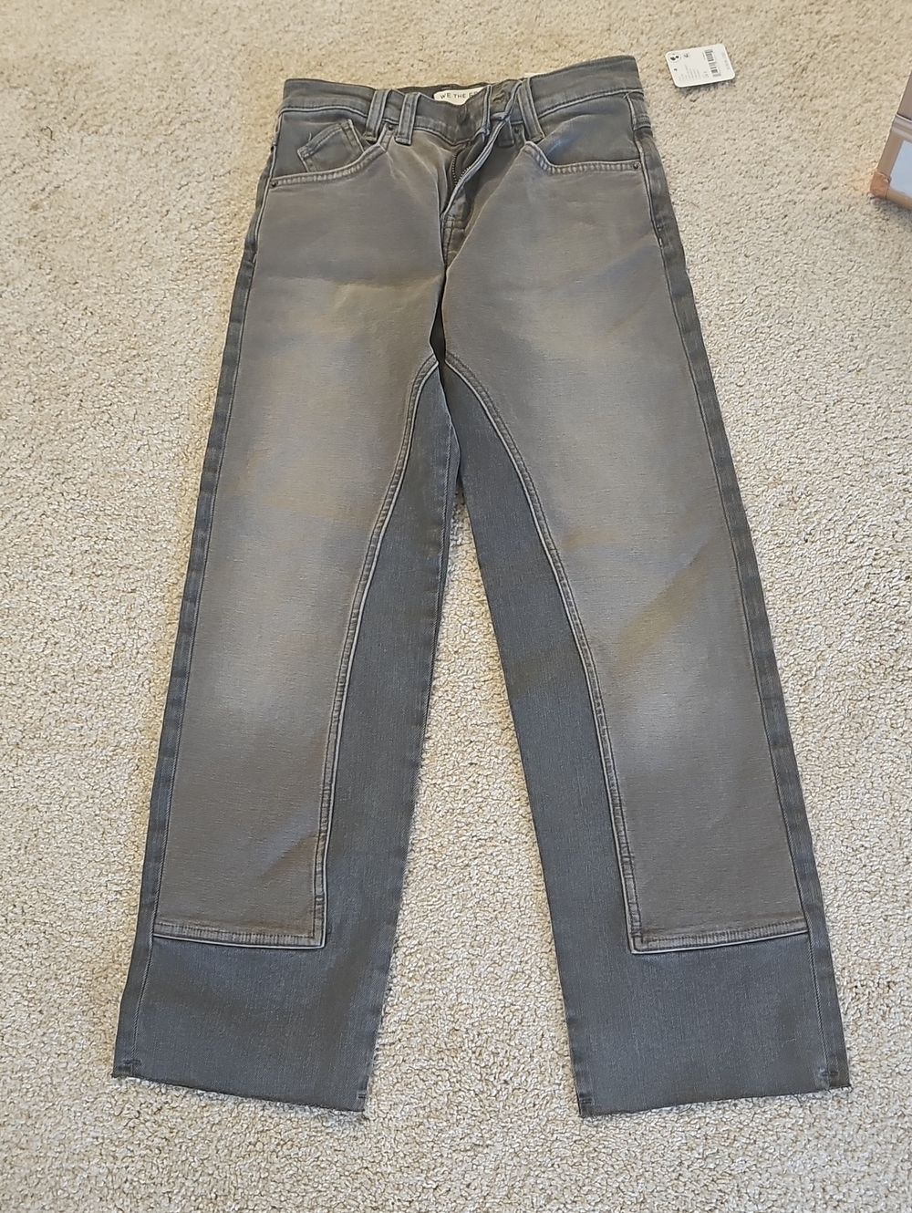 We The Free Womens Two-Tone Gray Straight Jeans.  24short